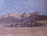 Ippolito Caffi Simoon in the Desert Spain oil painting artist